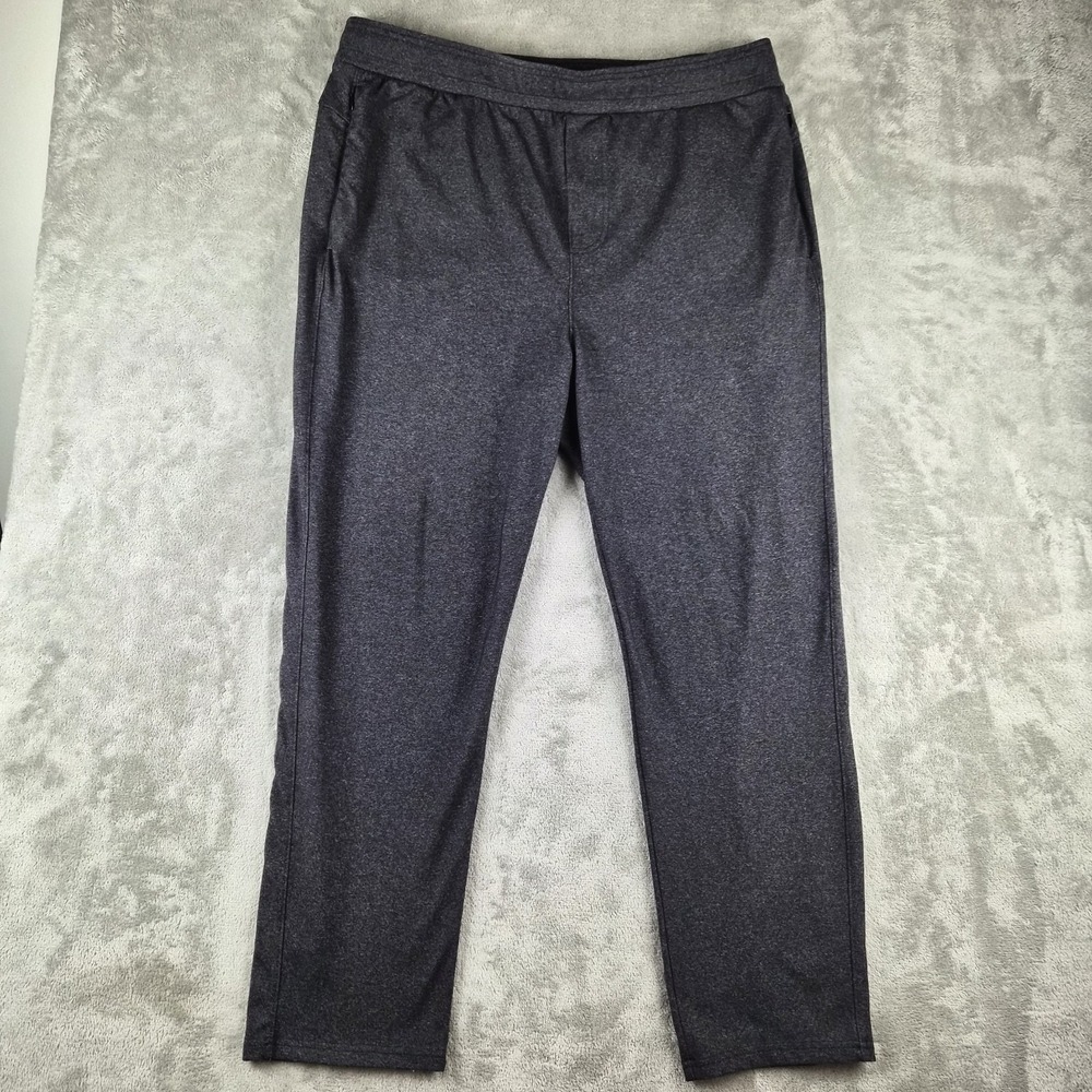 Public Rec Jogger Pants 40x30 Grey Elastic Waist Pull On Zip Pockets Lounge